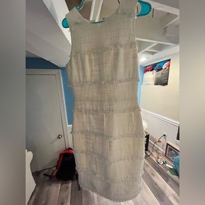 8T Women’s J. Crew Dress White with fun ruffles